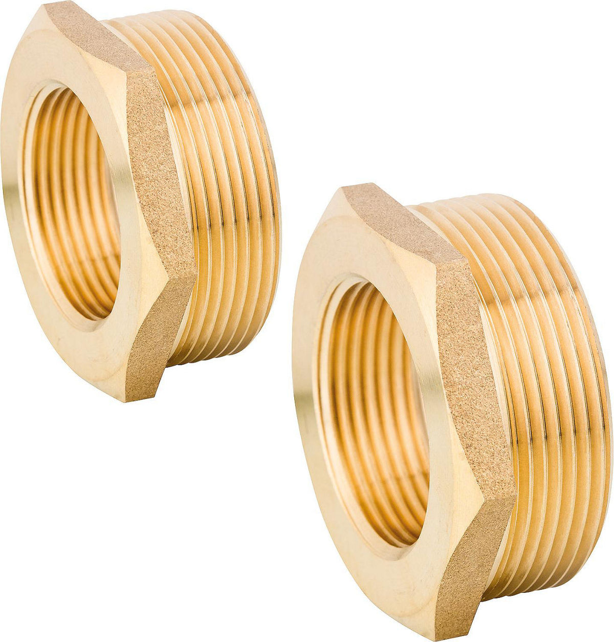 Kit de 2 pièces de raccordement femelles DN 32 (1 1/4") à joint plat pour collecteur DN 50 (2")