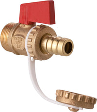 Robinet de vidange KFE à boisseau sphérique laiton brut