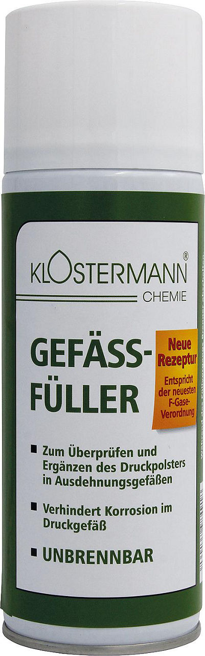 Remplisseur de vase d'expansion KLOSTERMANN, non inflammable, aérosol