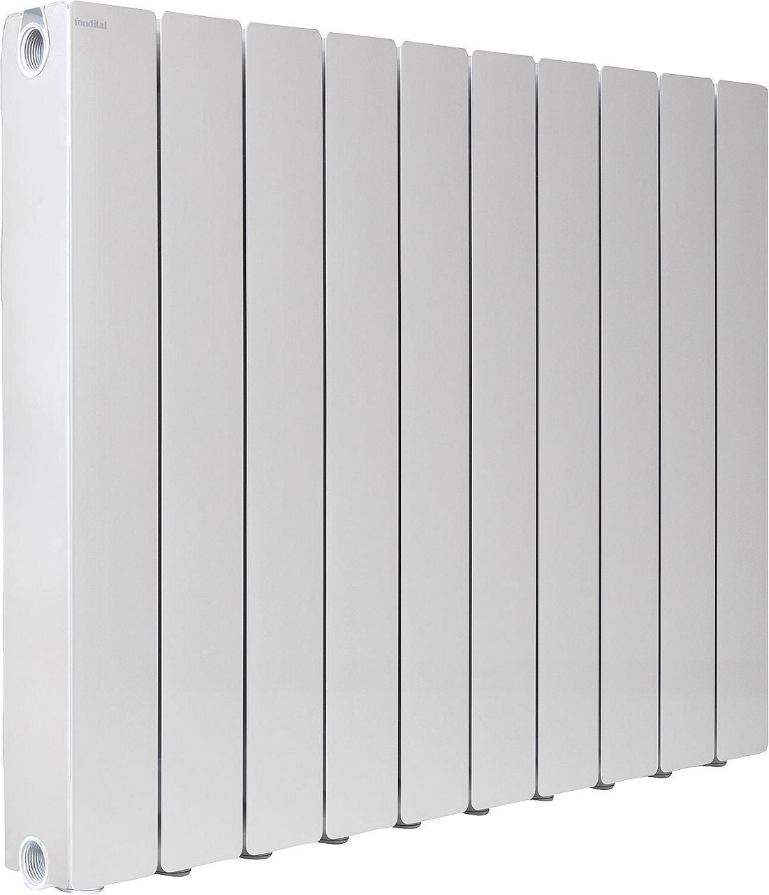 Kit de joues latérales pour radiateur en aluminium Fondital Blitz/Simun Super B4, blanc RAL 9010
