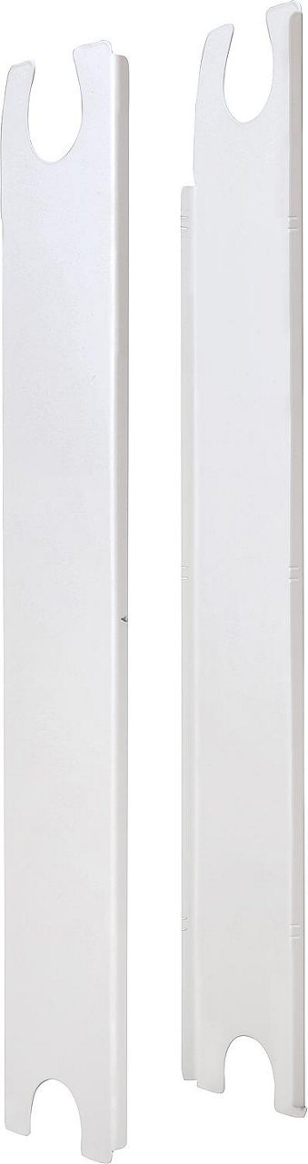 Kit de joues latérales pour radiateur en aluminium Fondital Blitz/Simun Super B4, blanc RAL 9010