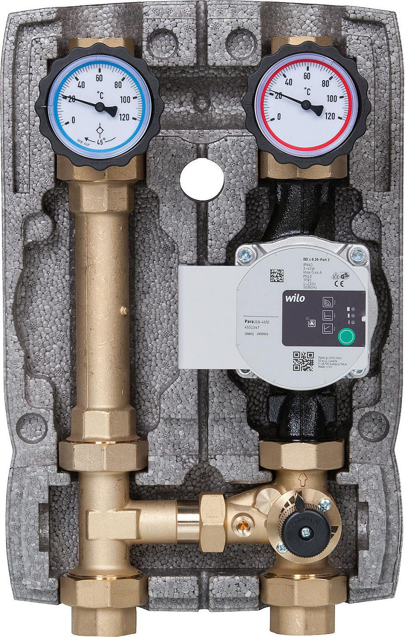 Module hydraulique Easyflow DN25 (1") avec vanne 3 voies sans servomoteur