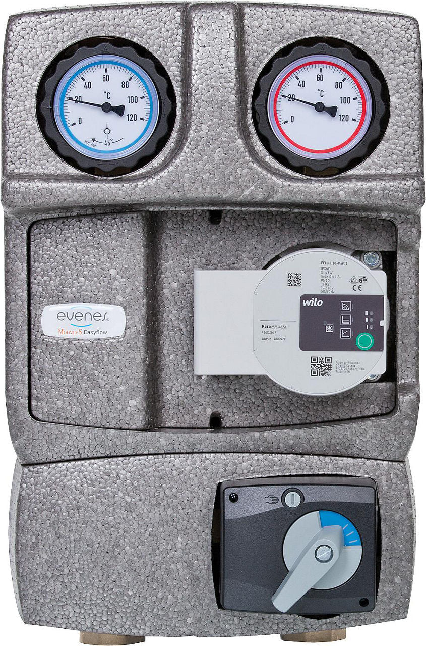 Module hydraulique Easyflow DN25 (1") avec vanne 3 voies et servomoteur