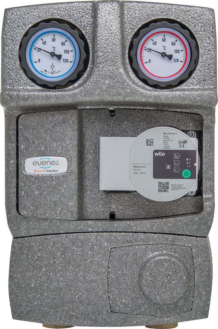 Module hydraulique Easyflow DN25(1") avec vanne 3 voies et raccord compteur d energie