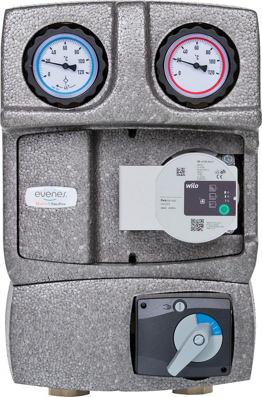 Module hydraulique Easyflow DN25 (1") avec vanne 3 voies et soupape de décharge