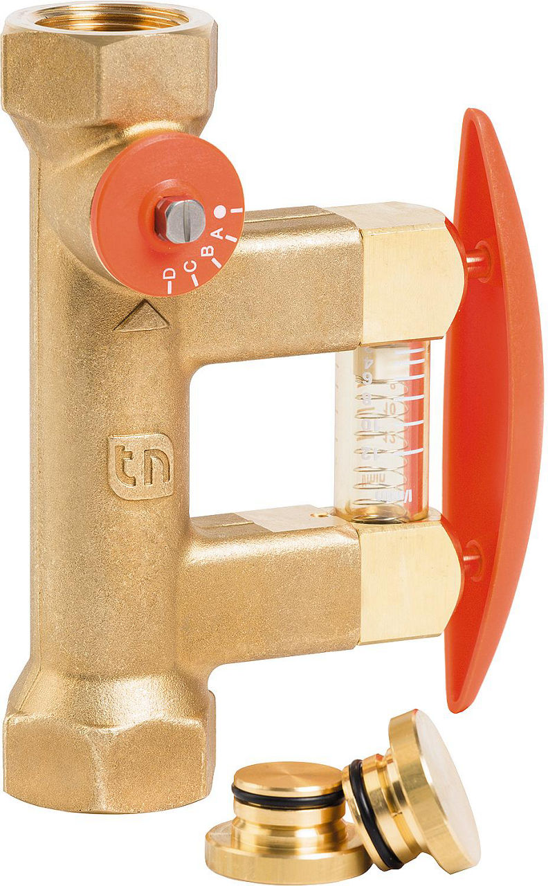 Vanne d'équilibrage Taconova Tacosetter Bypass Solar 185, filetage femelle
