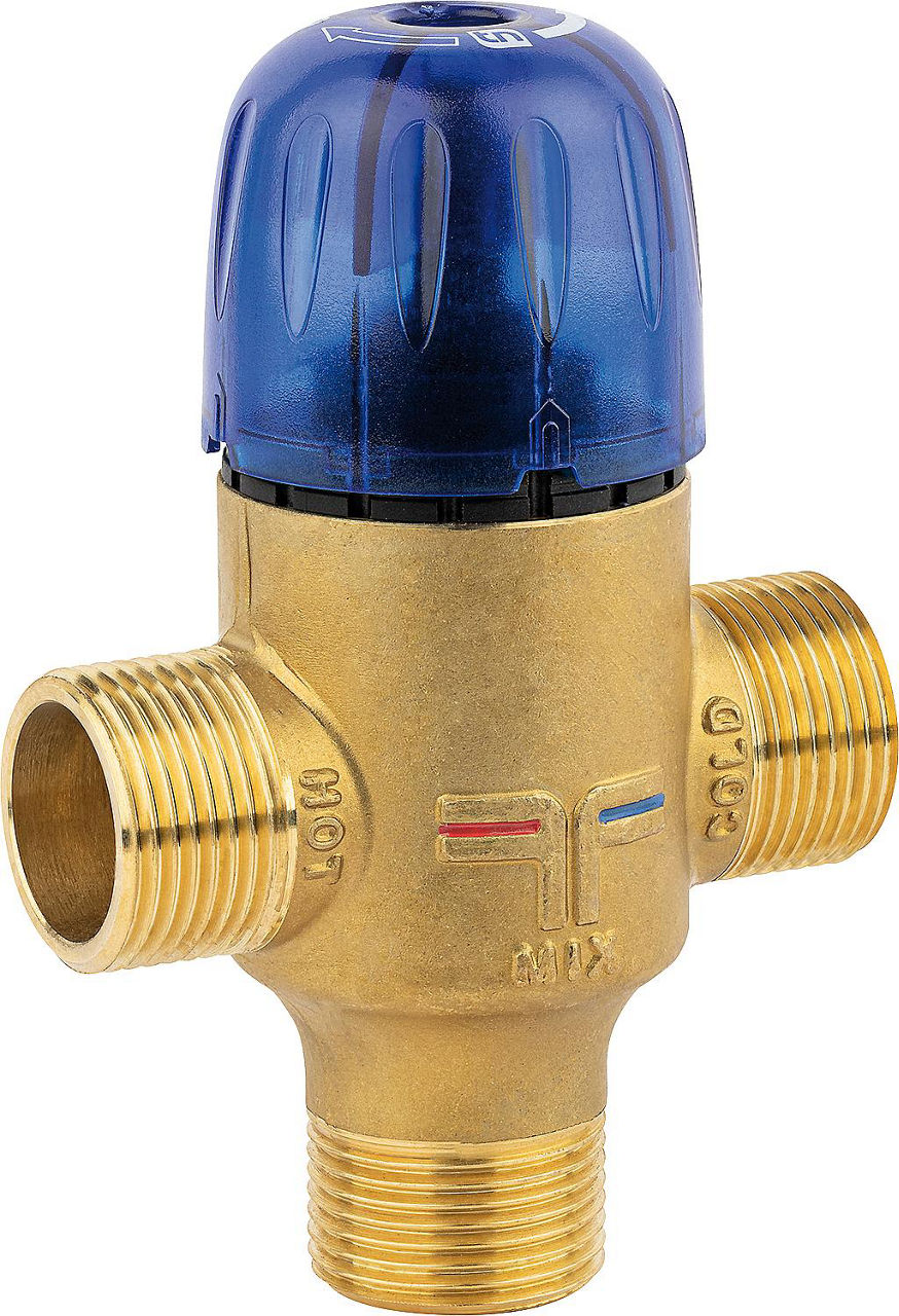 Mitigeur thermostatique Taconova Novamix Value type 70 FS, filetage mâle, 35-70 °C