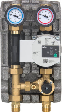 Module hydraulique Easyflow DN20 avec mélangeur 3 voies, raccord compteur d energie