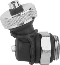 Robinet de remplissage et de vidange DN 15 (1/2") autoétanche, laiton et plastique, sortie oblique