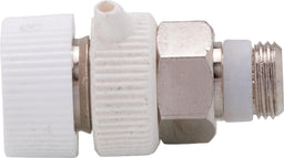 Purgeur d'air manuel à volant Caleffi type 505 TD à bec orientable, laiton chromé
