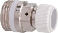 Purgeur d'air manuel à volant Caleffi type 508 avec cartouche hygroscopique, laiton chromé