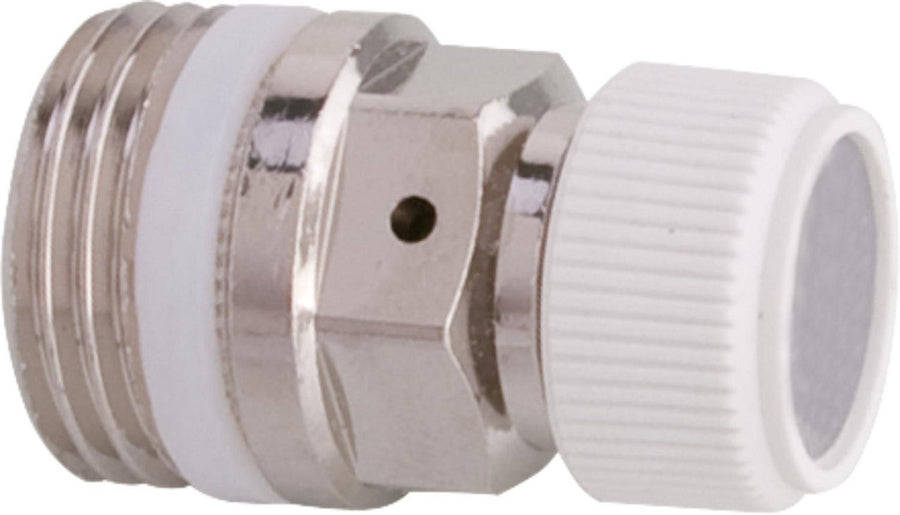 Purgeur d'air manuel à volant Caleffi type 508 avec cartouche hygroscopique, laiton chromé