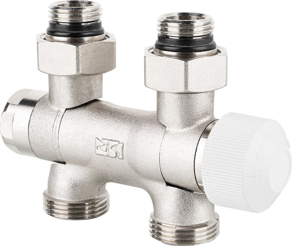 Bloc de vanne thermostatique Flex DN 15 (1/2") × eurocône DN 20 (3/4"), monotube et bitube