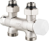 Bloc de vanne thermostatique Flex DN 15 (1/2") × eurocône DN 20 (3/4"), monotube et bitube