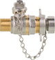 Robinet à boisseau sphérique laiton Tappy pour clé 4 pans, PN 40, DN15 (1/2")