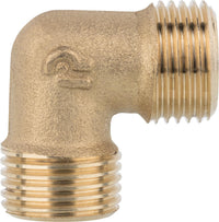 Raccords filetés en laiton Coude 90° (M/M)