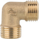 Raccords filetés en laiton Coude 90° (M/M)