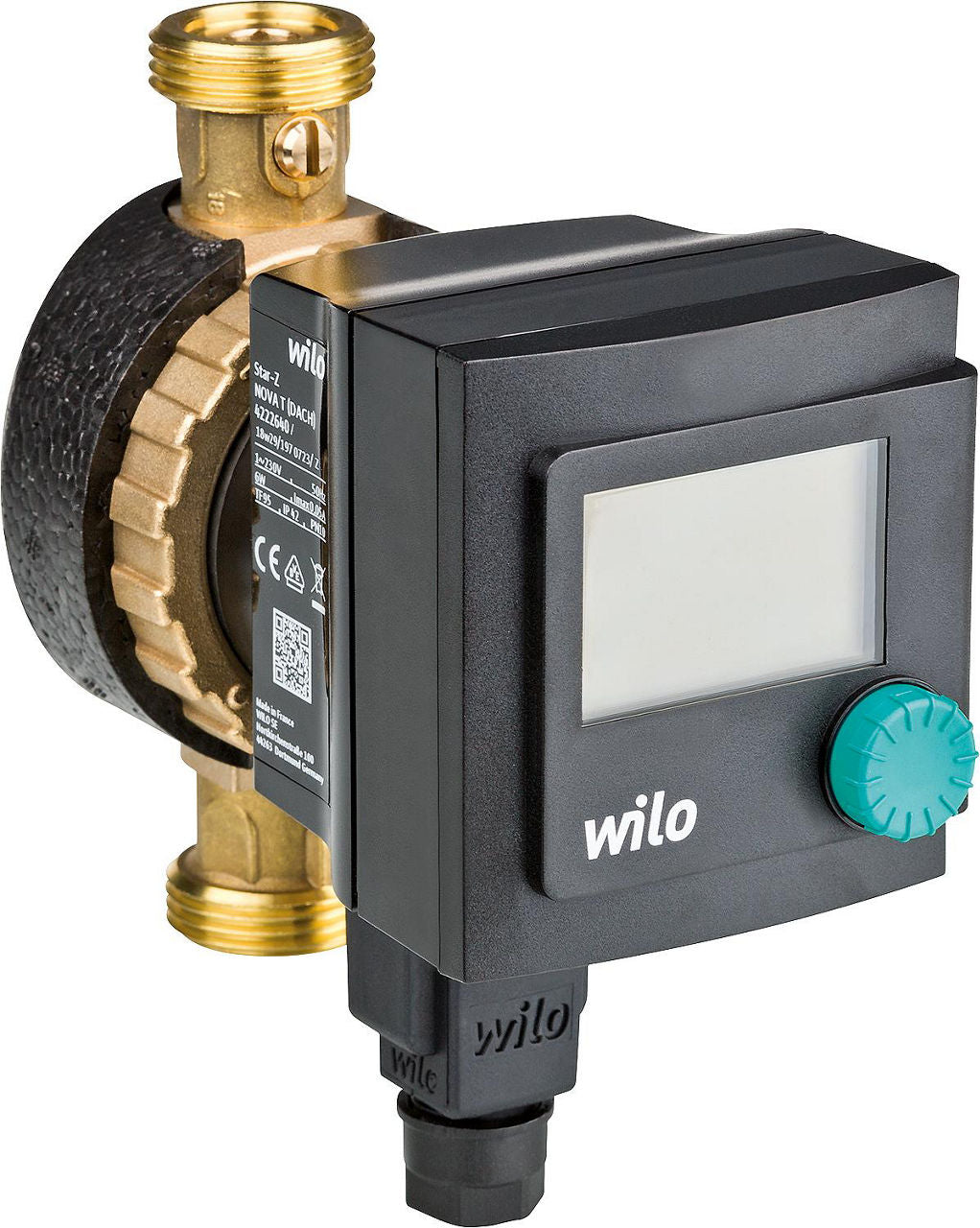 Circulateur sanitaire Wilo Star-Z Nova T, DN15 1" mâle, 230V