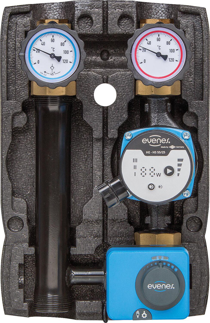 Module de circuit de chauffage Easyflow Basic mélangé, DN25 (1"), circulateur HE-HS 55-25, moteur MM 230.5.120