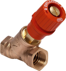 Vanne d'équilibrage Honeywell Kombi-3-Plus V5000, filetage femelle, rouge