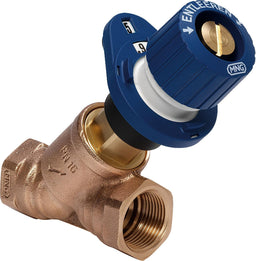 Vanne d'équilibrage Honeywell Kombi-3-Plus V5010Y, filetage femelle, bleu