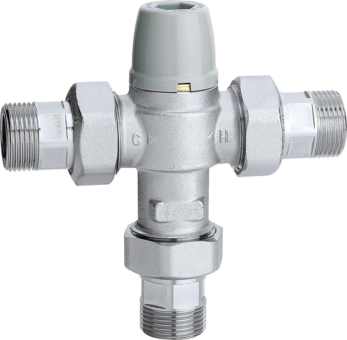 Mitigeur thermostatique Caleffi 5213 réglable, chromé, DN 20 (3/4"), 30-50 °C