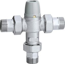 Mitigeur thermostatique Caleffi 5213 réglable, chromé, DN 20 (3/4"), 30-50 °C