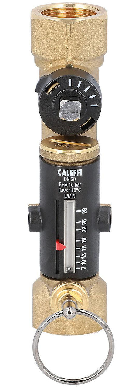 Vanne d'équilibrage CALEFFI SetCal 132 avec débitmètre