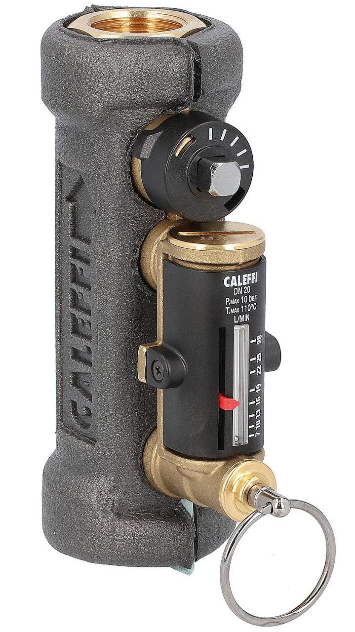 Vanne d'équilibrage CALEFFI SetCal 132 avec débitmètre