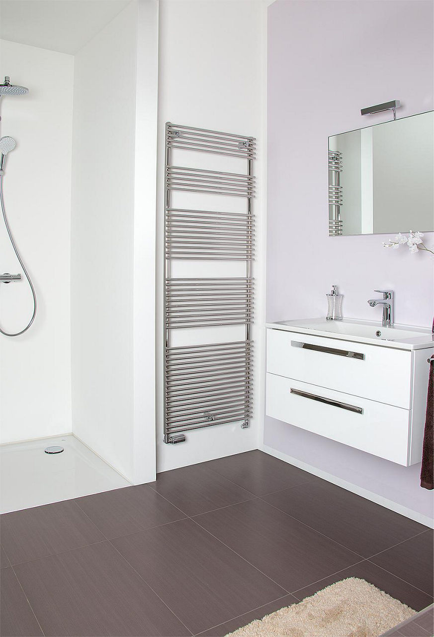 Radiateur sèche-serviettes Ragusa, blanc RAL 9016
