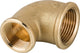 Female-female (F/F) brass reducing elbows with internal thread