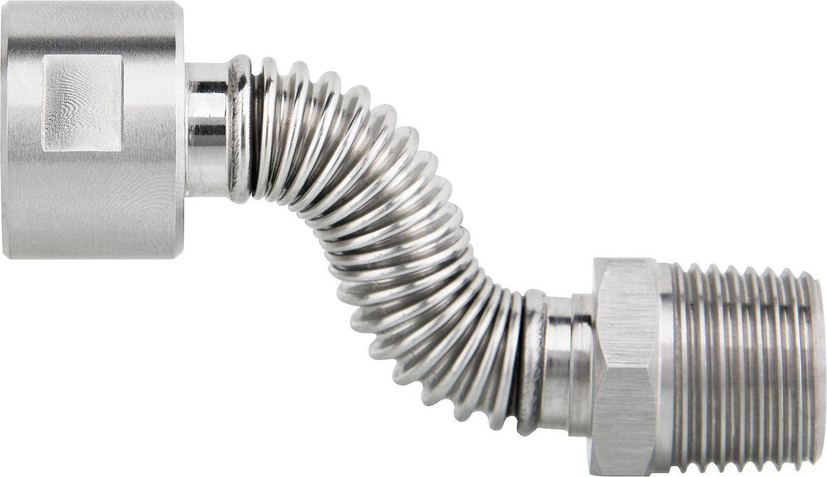 Tube flexible ondulé en inox extensible DN 15 (1/2") femelle × femelle