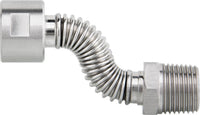 Tube flexible ondulé en inox extensible DN 15 (1/2") femelle × femelle