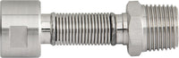 Tube flexible ondulé en inox extensible DN 15 (1/2") femelle × femelle