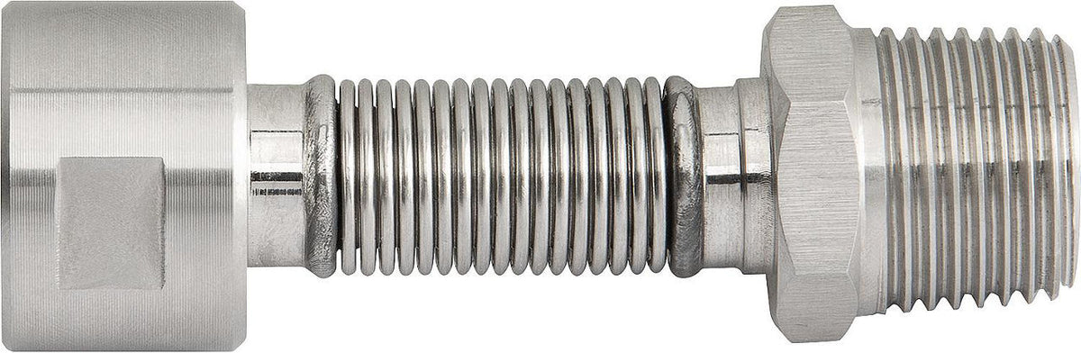 Tube flexible ondulé en inox extensible DN 15 (1/2") femelle × femelle