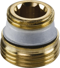 Nipple de raccordement en laiton brut vers eurocône DN 20 (3/4")