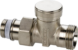 Raccord de retour type AG/M mâle DN 15 (1/2") × DN 20 (3/4") droit, laiton nickelé