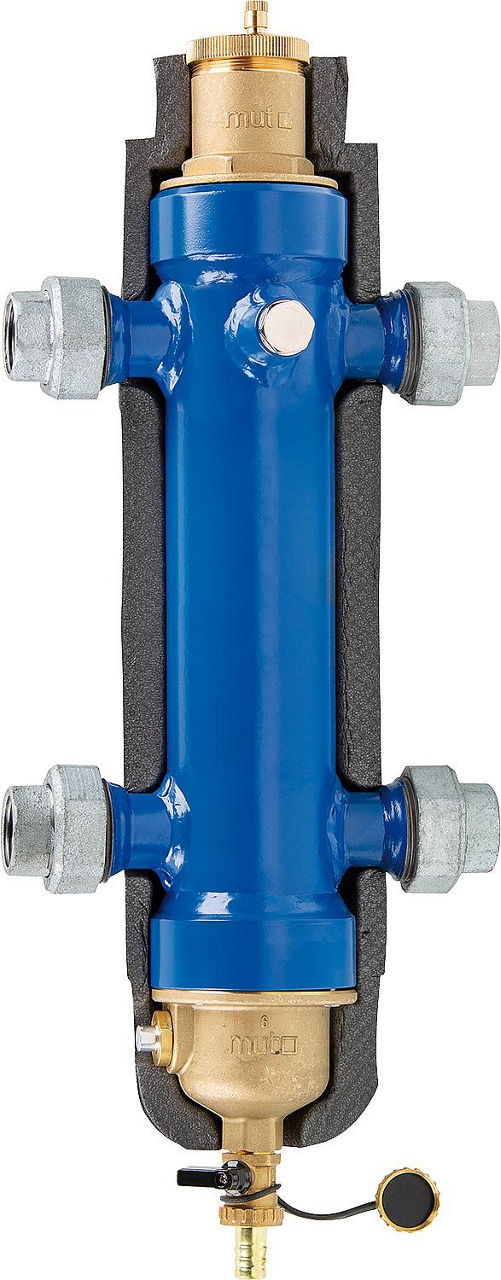 Découpleur hydraulique combiné mut avec désemboueur magnétique – DN 25 (1") à DN 40 (1"1/2)
