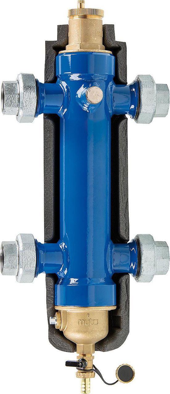 Découpleur hydraulique combiné mut avec désemboueur magnétique – DN 25 (1") à DN 40 (1"1/2)