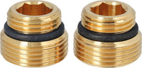 Kit de 2 nipples de transition autoétanches DN 20 (3/4") × DN 15 (1/2")