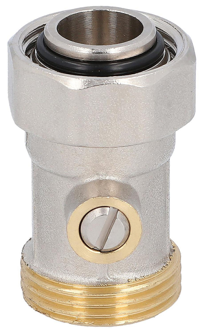 Raccord de retour à boisseau sphérique droit eurocône DN 20 (3/4") femelle × tube 3/4"