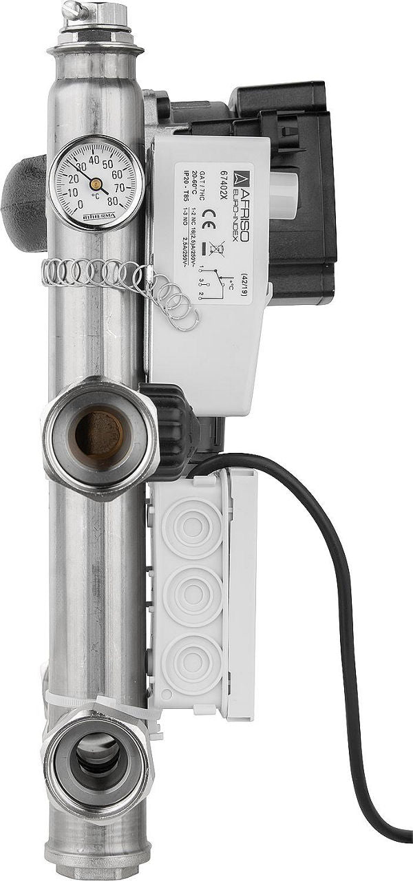 Groupe de réglage Strawa VA 130/6 avec circulateur Grundfos UPM3 pour plancher chauffant