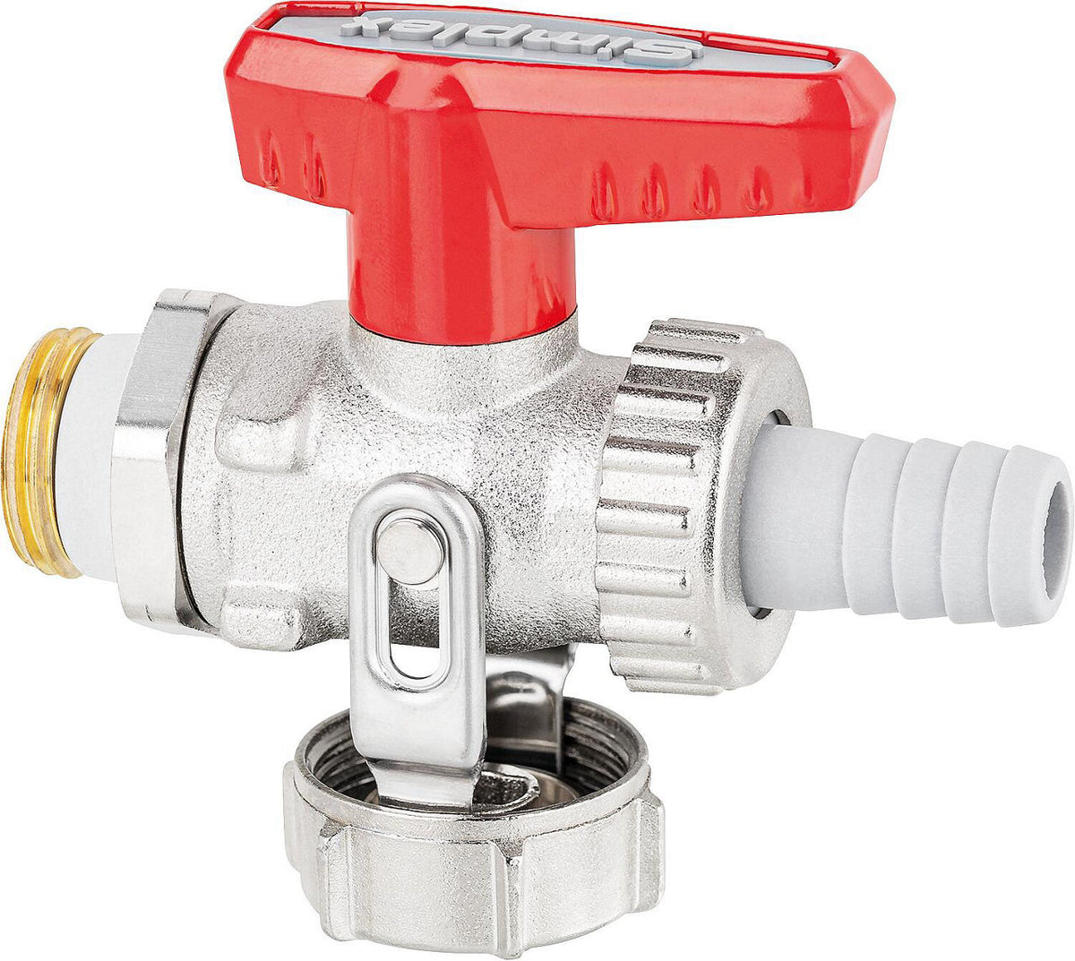 Robinet de vidange KFE à boisseau sphérique simplex DN15 (1/2"), 10 bar