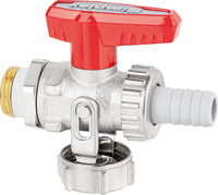 Robinet de vidange KFE à boisseau sphérique simplex DN15 (1/2"), 10 bar