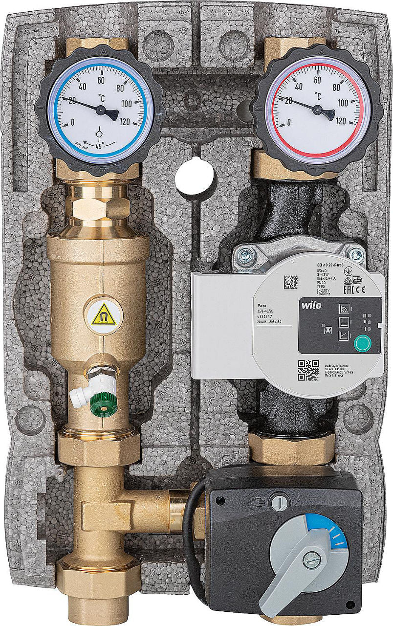 Kit circuits de chauffage Easyflow DN 25 (1") avec mélangeur 3 voies et Séparateur de magnétite
