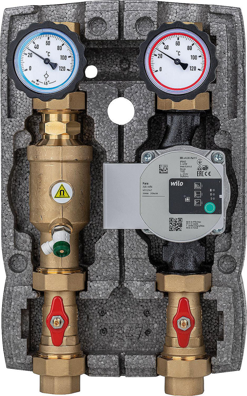 Kit Circuit de chauffage Easyflow DN25(1") separateur de magnetite non-melange, pompe Wilo 25/6 SC