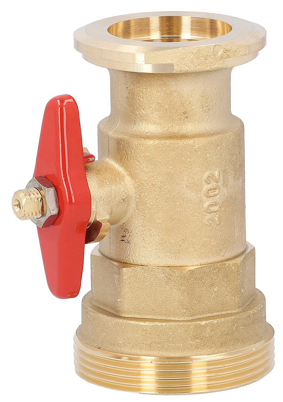 Vanne à boisseau à bride Easyflow pour module de circuit de chauffage DN32(11/4") avec DN50(2") filetage mâle + bride