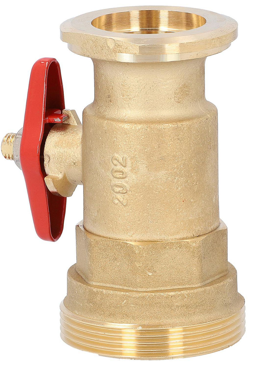 Vanne à boisseau à bride Easyflow pour module de circuit de chauffage DN32(11/4") avec DN50(2") filetage mâle + bride