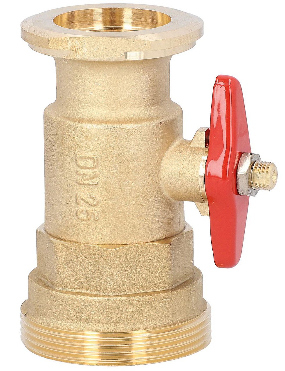 Vanne à boisseau à bride Easyflow pour module de circuit de chauffage DN32(11/4") avec DN50(2") filetage mâle + bride