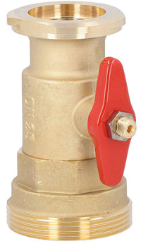 Vanne à boisseau à bride Easyflow pour module de circuit de chauffage DN32(11/4") avec DN50(2") filetage mâle + bride